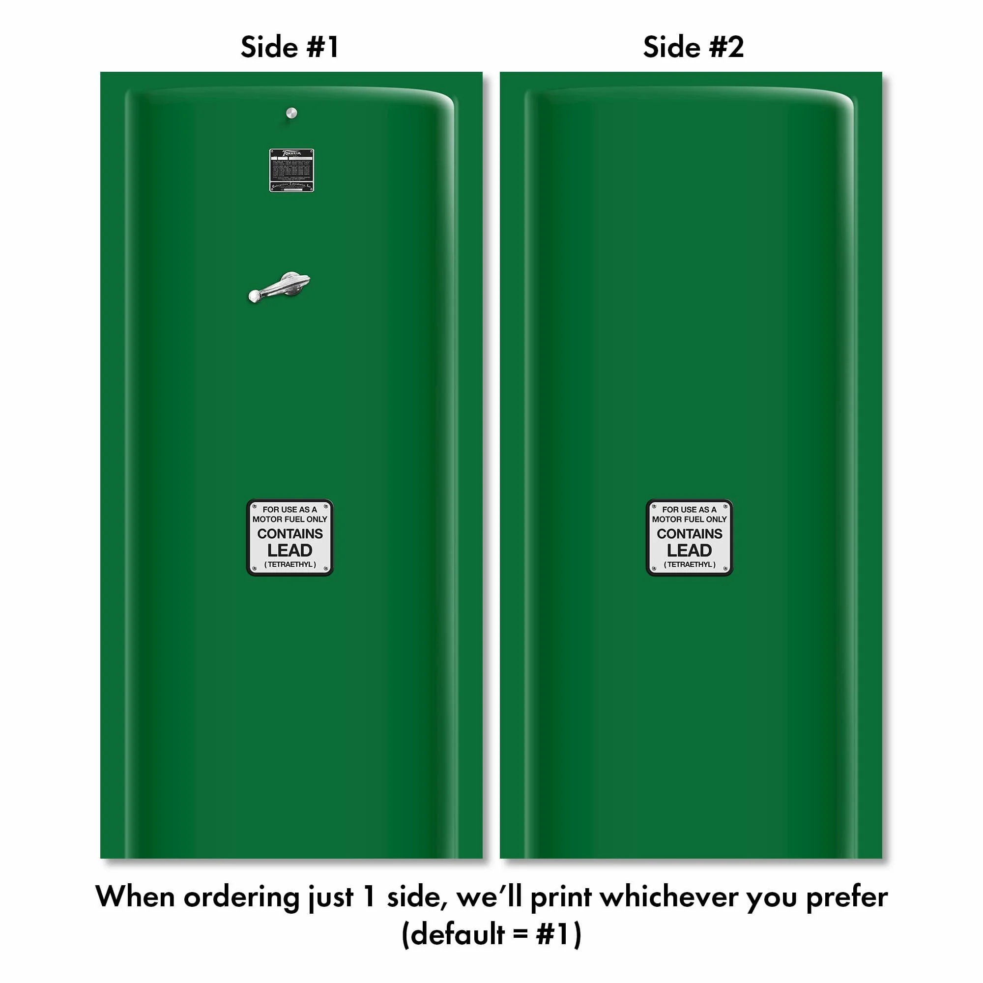 Tokheim Sinclair Gas Pump Refrigerator Wrap